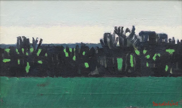 HOLGER GARDELIUS, (1908-1972). Landskap, olja på duk, signerad.
