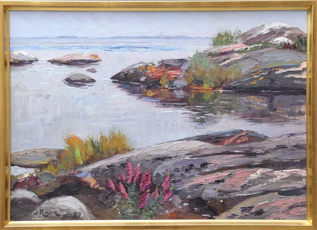 JOHANNES RAVN. Olja på duk, signerad och daterad 79.