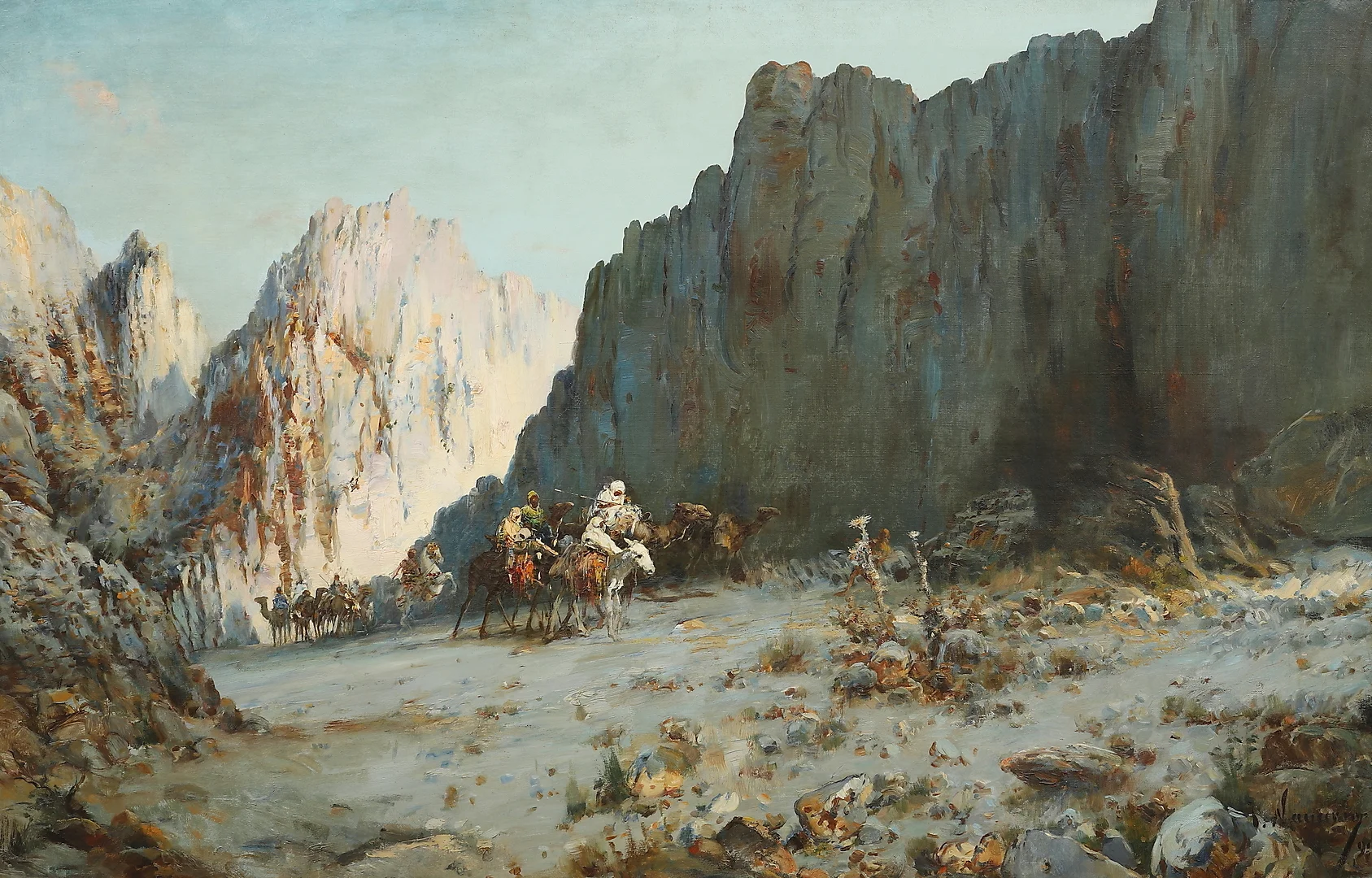 JOSÉ NAVARRO LLORENS. Caravan. — Paintings — Balclis