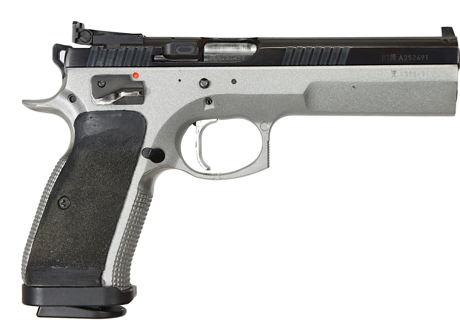 PISTOL, Flerskott, fabrikat CZ, modell 75 Tactical Sport, kaliber 9x19, tillv.nr A352491, se-nr SE2192438. — Pistols — Walter Borg