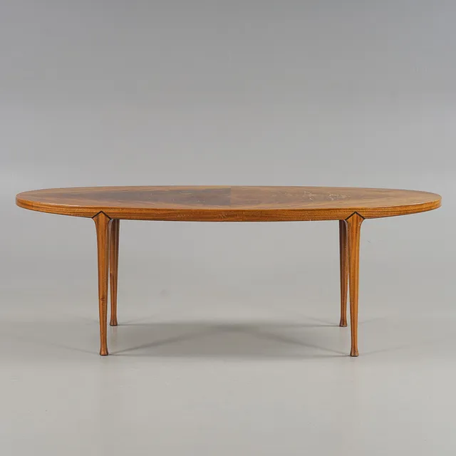 BENDT WINGE. Soffbord "Model 514" Mahogny, Aase Møbler, Norge 1950-tal.