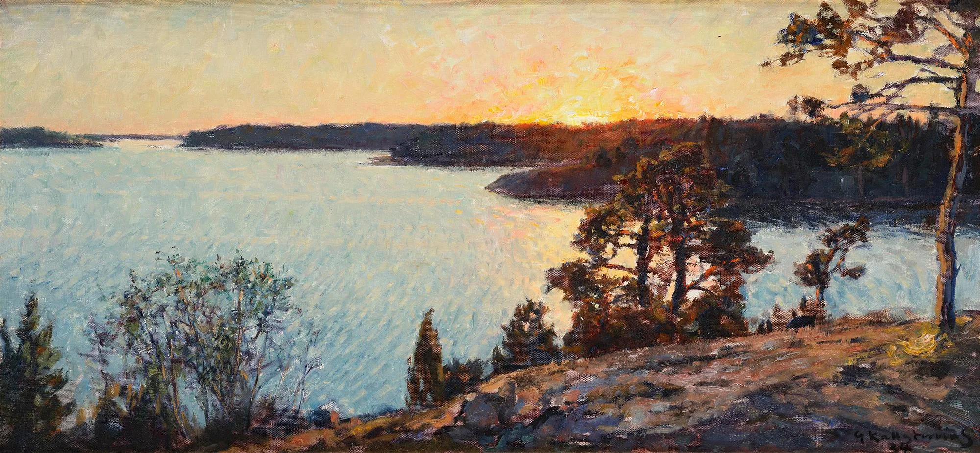 Gottfrid Kallstenius, Skärgårdslandskap. — Bukowskis