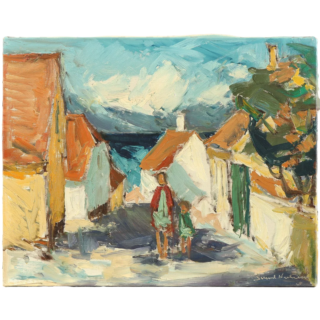 Svend Nielsen. Lot from Bornholm. Oil on canvas. — Paintings and sculptures/Modern pictorial arts — Lauritz