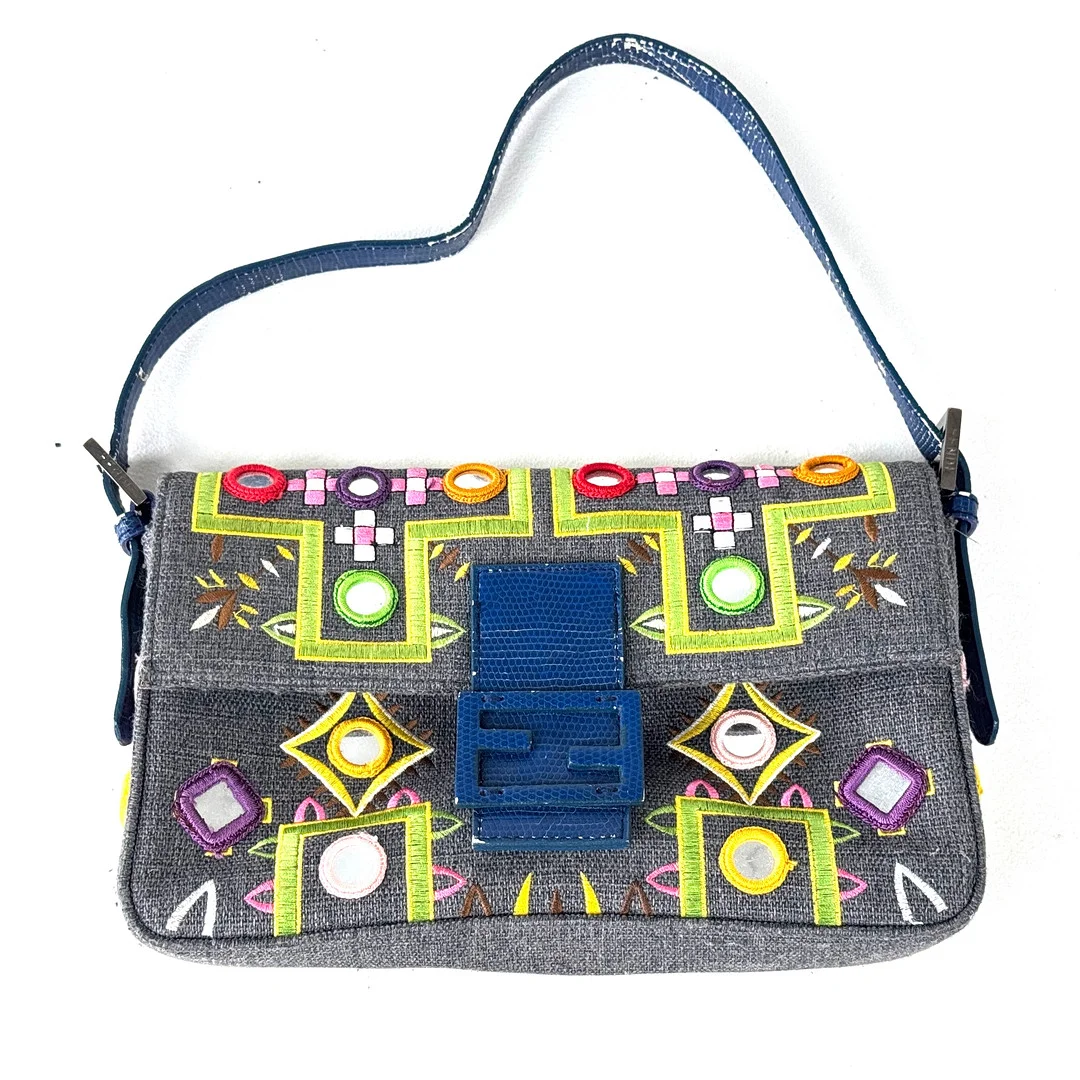 FENDI BAGUETTE EMBROIDERED HAND BAG. — Vintage & Designer Fashion — Chalkwell Auctions