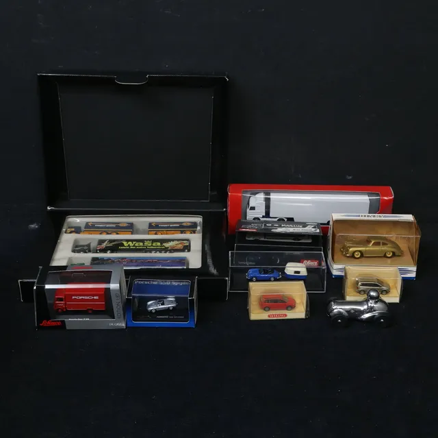 MODELLER, bland annat Schuco, Dinky Toys.