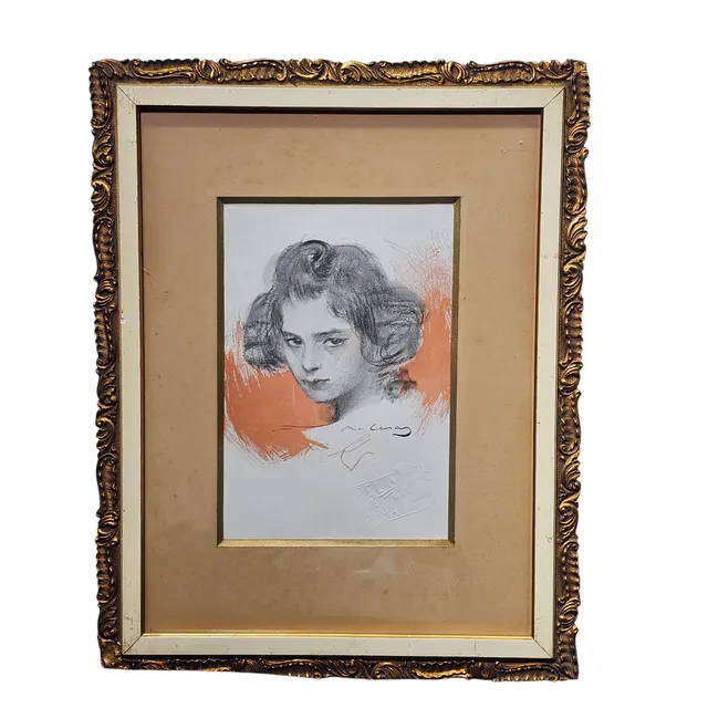 RAMON CASAS. SEGÚN. Invitación para la exposición de Ramón Casas en la sala Parés. Impresión sobre papel.