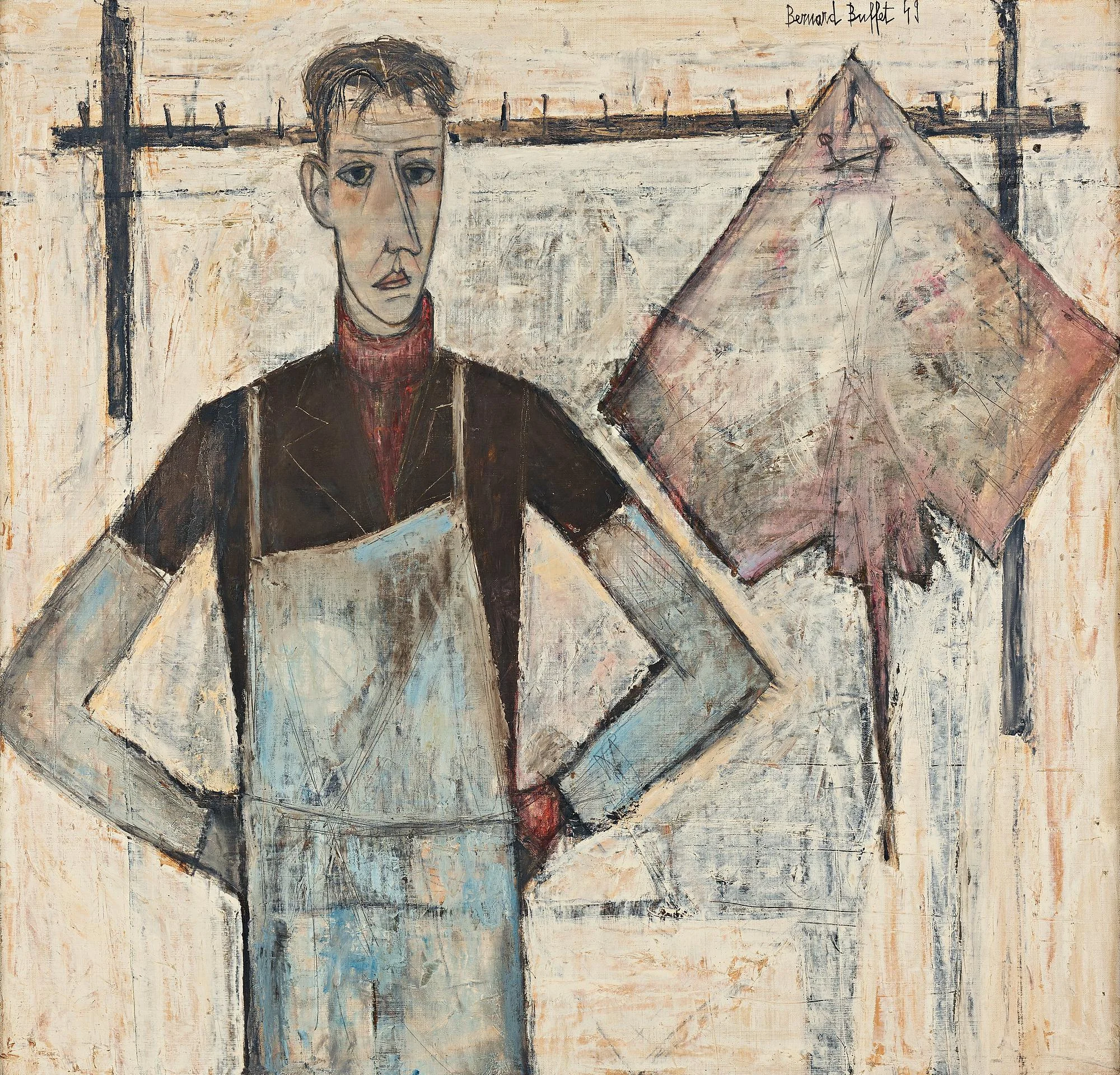 Bernard Buffet, "Le poissonnier". — Bukowskis