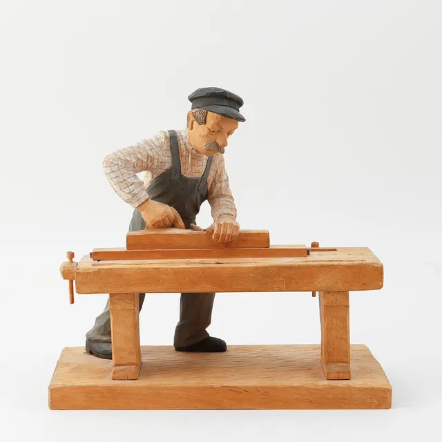 HERMAN ROSELL. Skulptur, trä, signerad och daterad 1951.