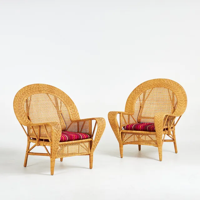 KAY FISKER. FÅTÖLJER, 1-par, "Canton Chair", för Roberg Wengler, ca 1950-1959.