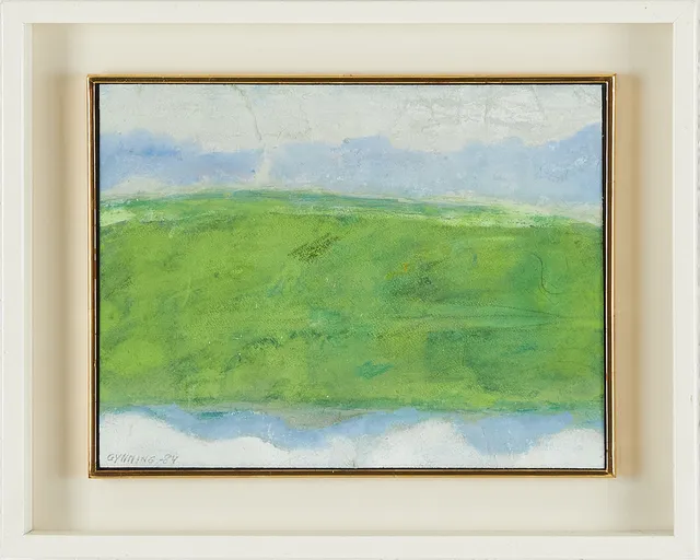 LARS GYNNING (1920-2003). Komposition, akvarell.