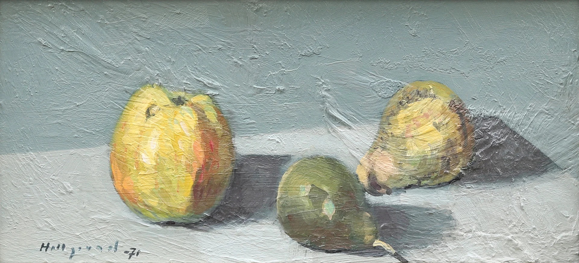 BENGT HILLGRUND. Stilleben, olja på pannå, signerad och daterad -71. — Paintings — Garpenhus Auktioner