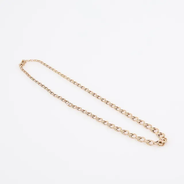 COLLIER, DOSERAD BISMARCKLÄNK, 18K GULD, VIKT 14,7G.