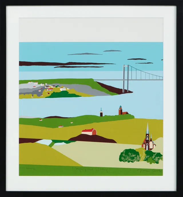 FRANCO COSTA. "Magnificent Göteborg", färgserigrafier, triptyk, signerade.
