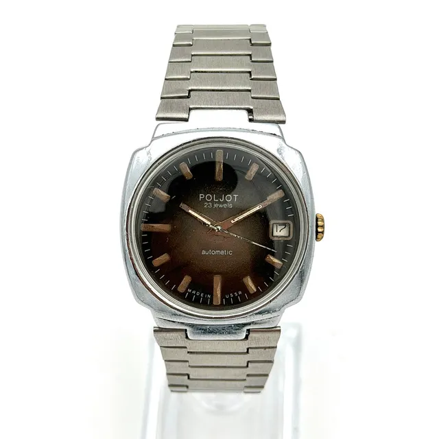 POLJOT, armbandsur, 1970-tal, automatic, stål.
