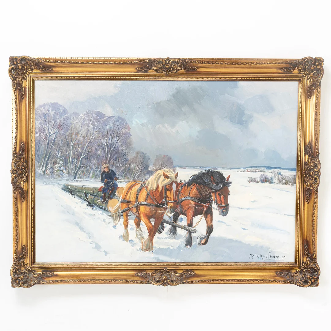 JOHAN MEYER ANDERSEN, olja på duk, signerad. — Paintings — Handelslagret Auktionsservice