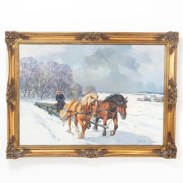 JOHAN MEYER ANDERSEN, olja på duk, signerad.