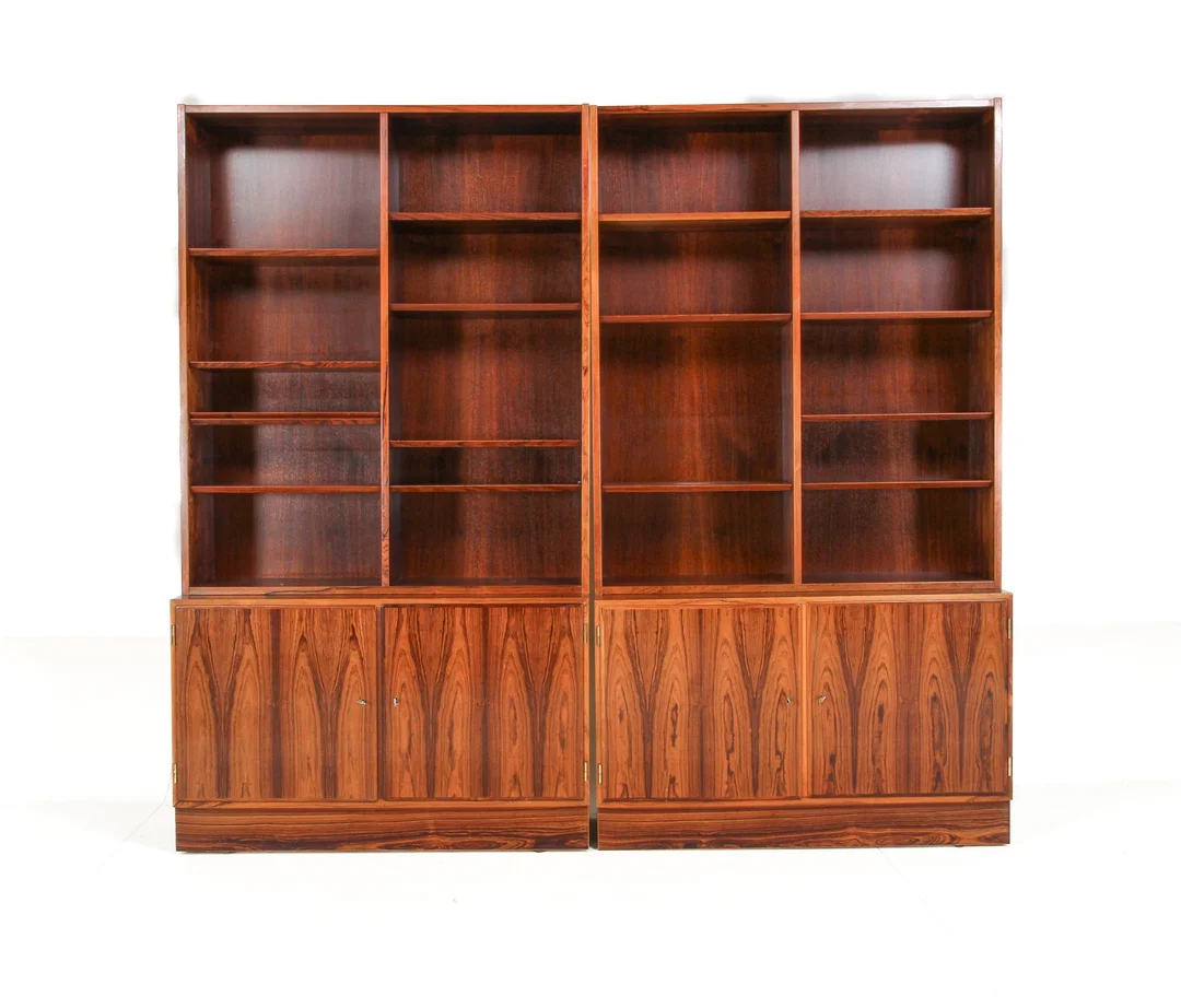 Aage Hundevad for Hundevad & Co. Shelving system, rosewood (4) — Furniture/Cabinets, chests of drawers — Lauritz