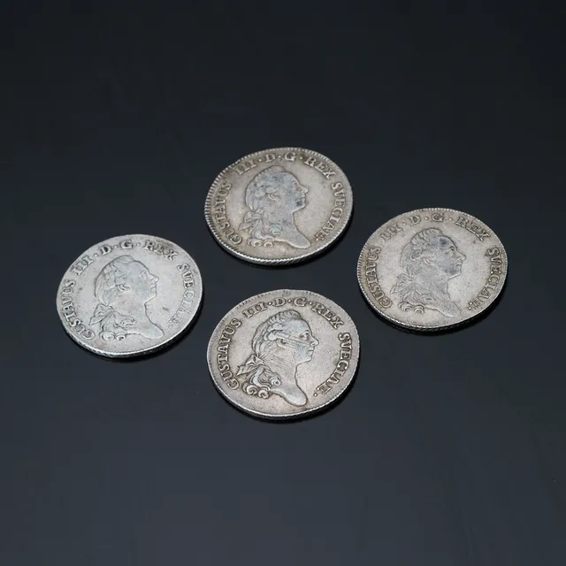 1/3 RIKSDALER, FYRA ST. Silver. Gustav III.