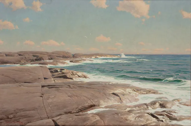 Johan Krouthén, Klippor vid havet, Marstrand.