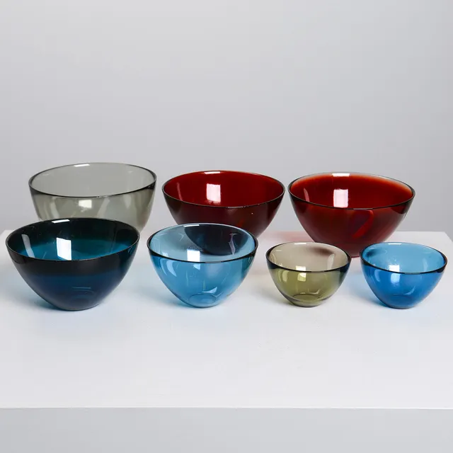 SVEN PALMQVIST. "Fuga", skålar, 7 st, Orrefors.