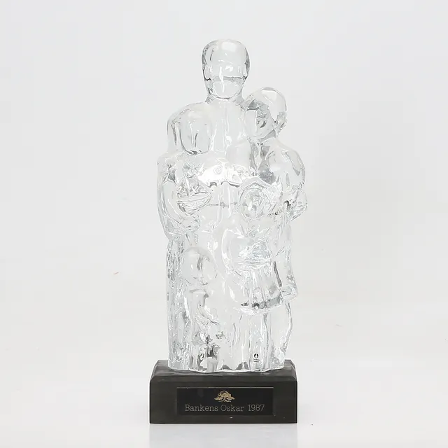 UNO WESTERBERG. Skulptur, glas, Pukebergs glasbruk.