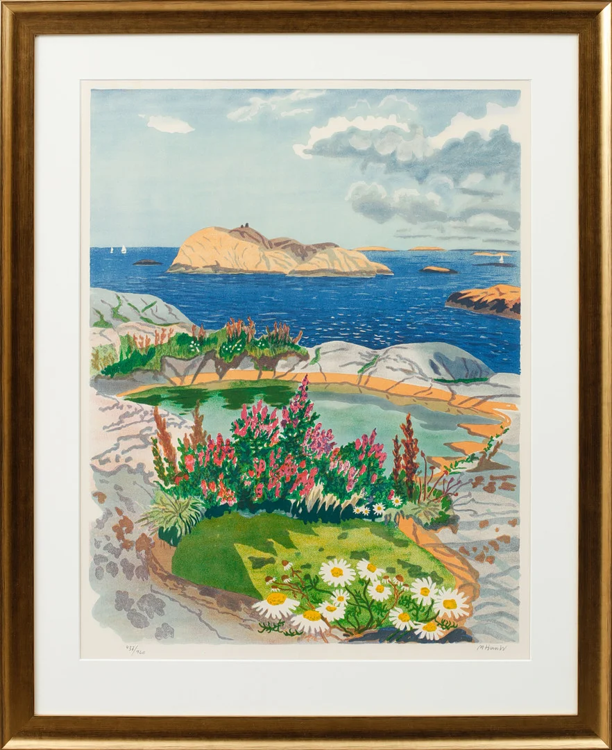 MONA HUSS WALIN. Färglitografi, signerad och numrerad 437/460. — Engravings & Prints — Göteborgs Auktionsverk