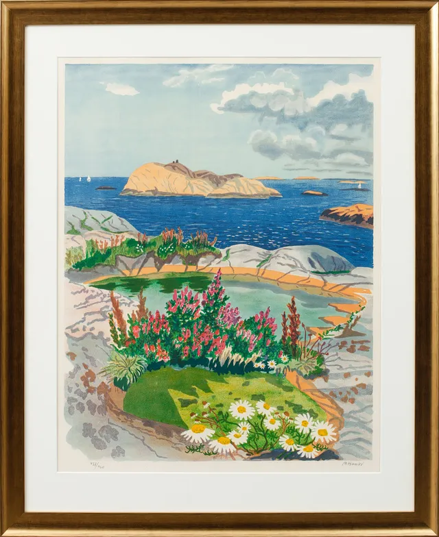 MONA HUSS WALIN. Färglitografi, signerad och numrerad 437/460.