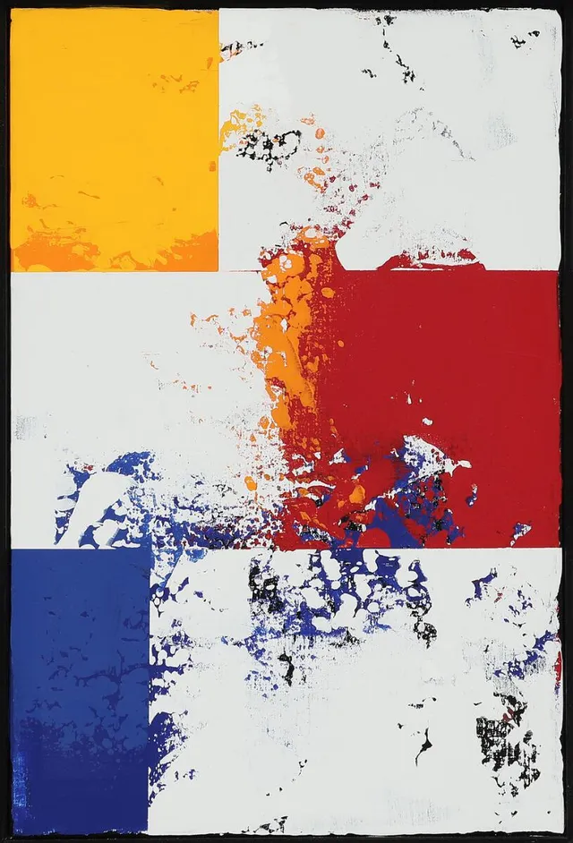 Untitled. Signed on the reverse Arnoldi 07. Acrylic on canvas. 60 × 40 cm.