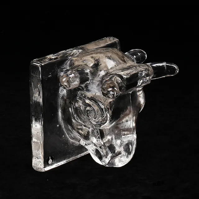 UNO WESTERBERG. Skulptur, tjur, glas, AB Rodem, Pukeberg, 1900-talets andra hälft.