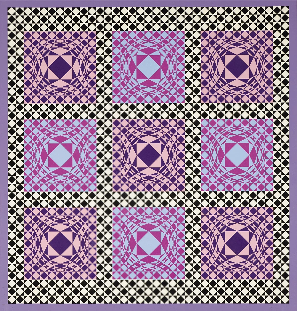 VICTOR VASARELY (Frankrike, 1906–1997), Komposition, signerad, numrerad EA XXV/XXX, färgserigrafi. — Engravings & Prints — Crafoord Auktioner Stockholm