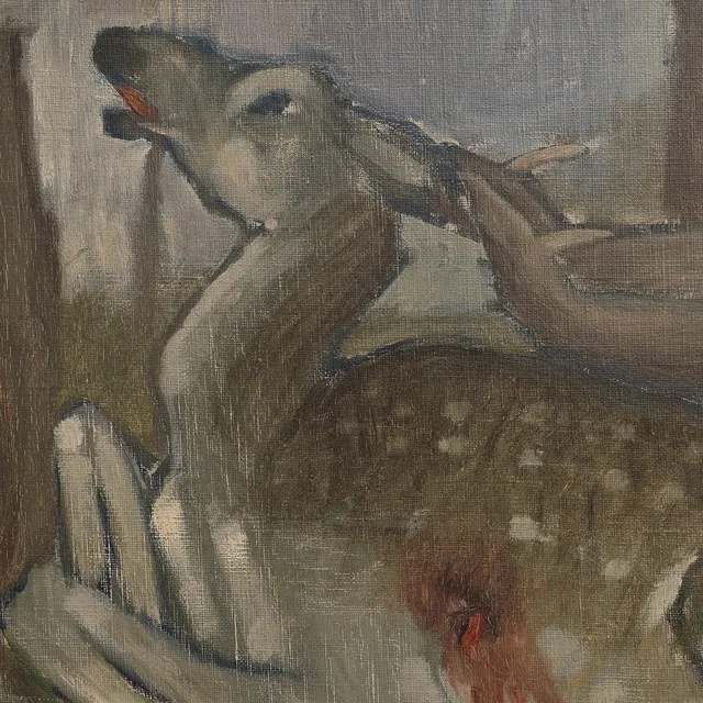 ERNST NORLIND. SKADAD DOVHJORT, 1923.