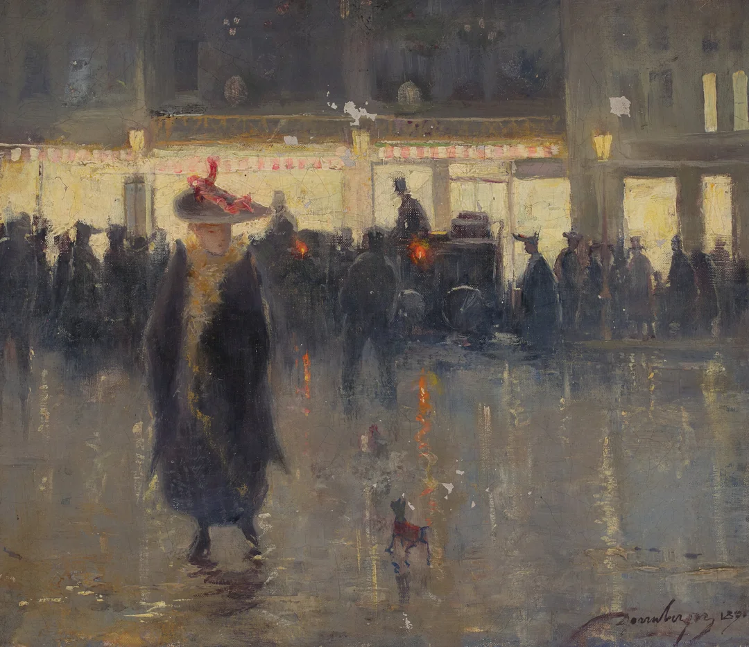 Dørnberger, Karl — Gatescene, 1890-tallet — Kunst/Maleri — Blomqvist