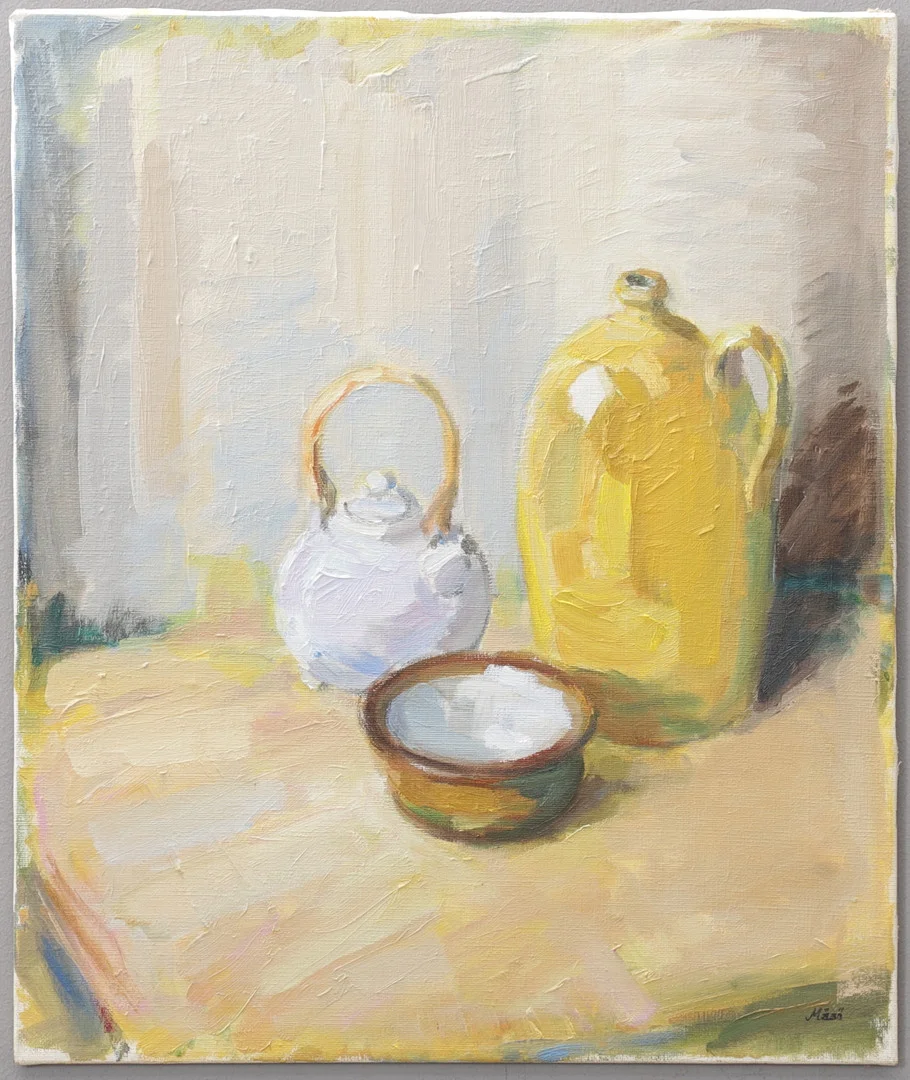 KNUT MÅSÖ. Stilleben, olja på duk, signerad. — Paintings — Växjö Auktionskammare