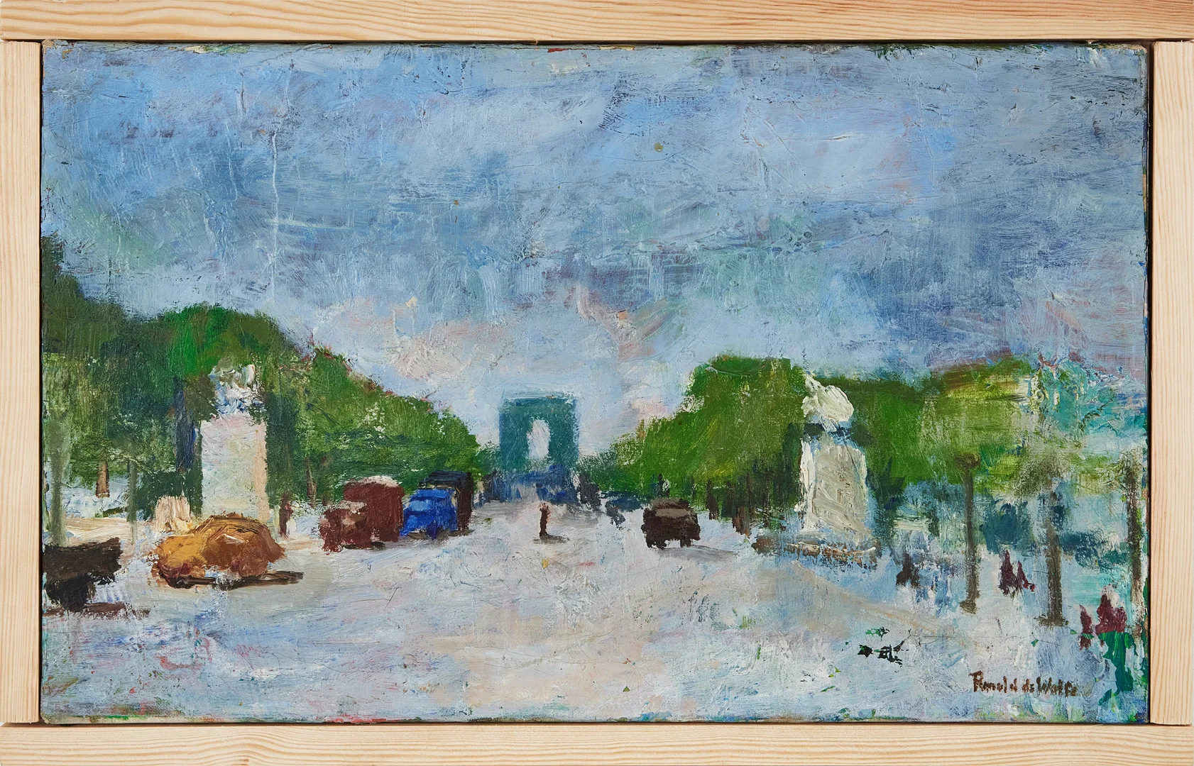 RONALD DE WOLFE (1920-2011). Champs-Élysées, olja på duk. — Paintings — Stockholms Auktionsverk Magasin 5