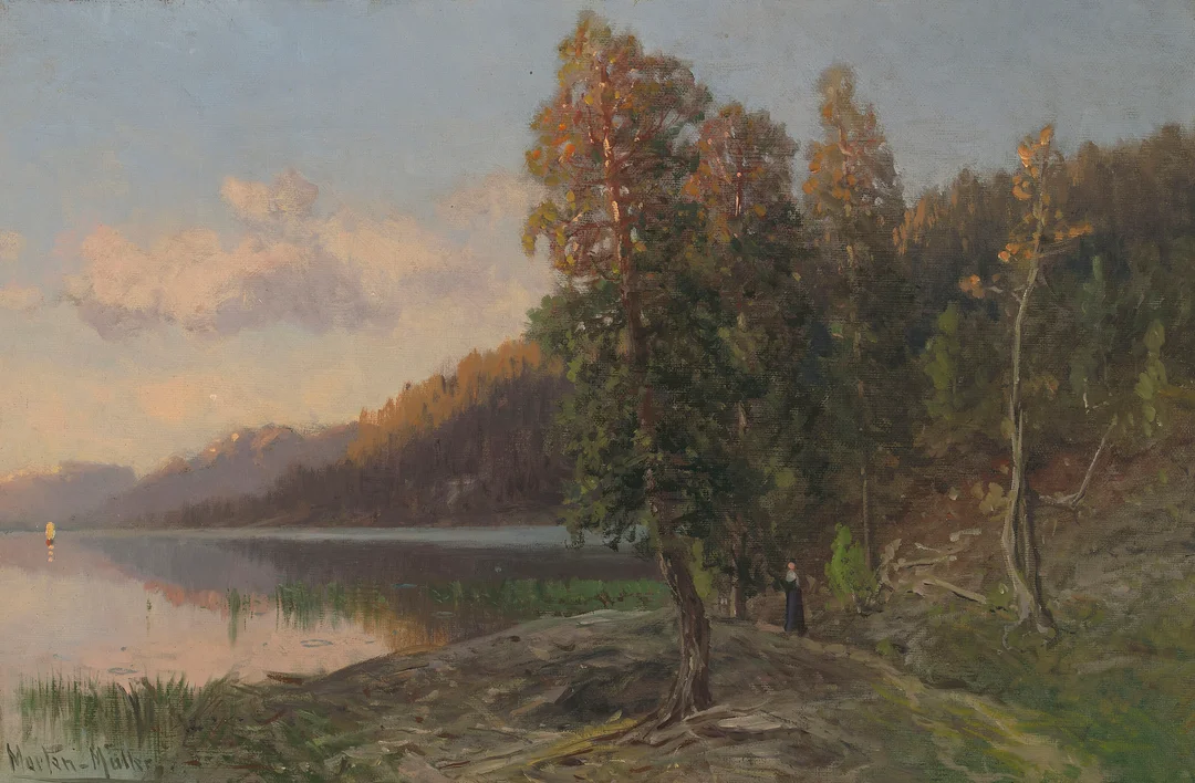 Müller, Morten — Ved vannet — Kunst/Maleri — Blomqvist