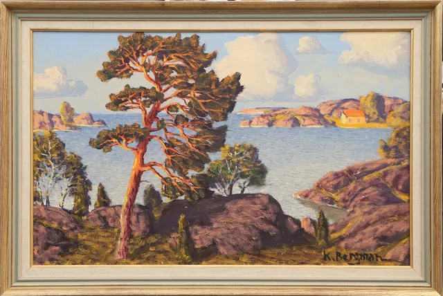 KARL BERGMAN. OLJA, på duk, signerad.