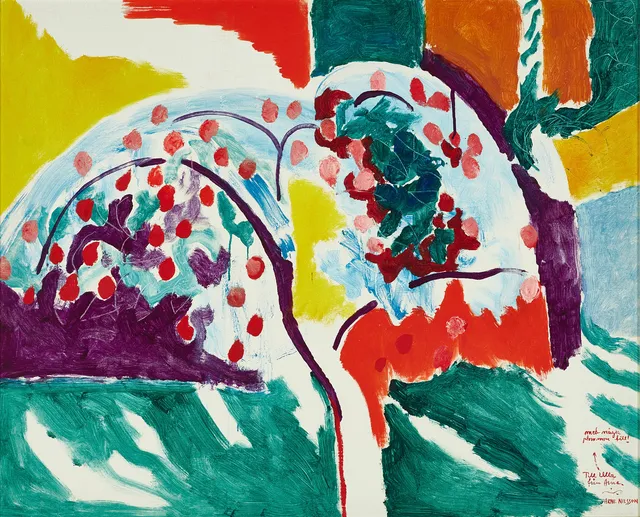 ARNE NILSSON (1925-1979), komposition, signerad, olja på pannå.