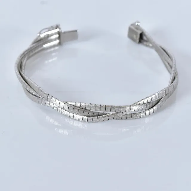 ARMBAND, flätad modell, sterlingsilver.
