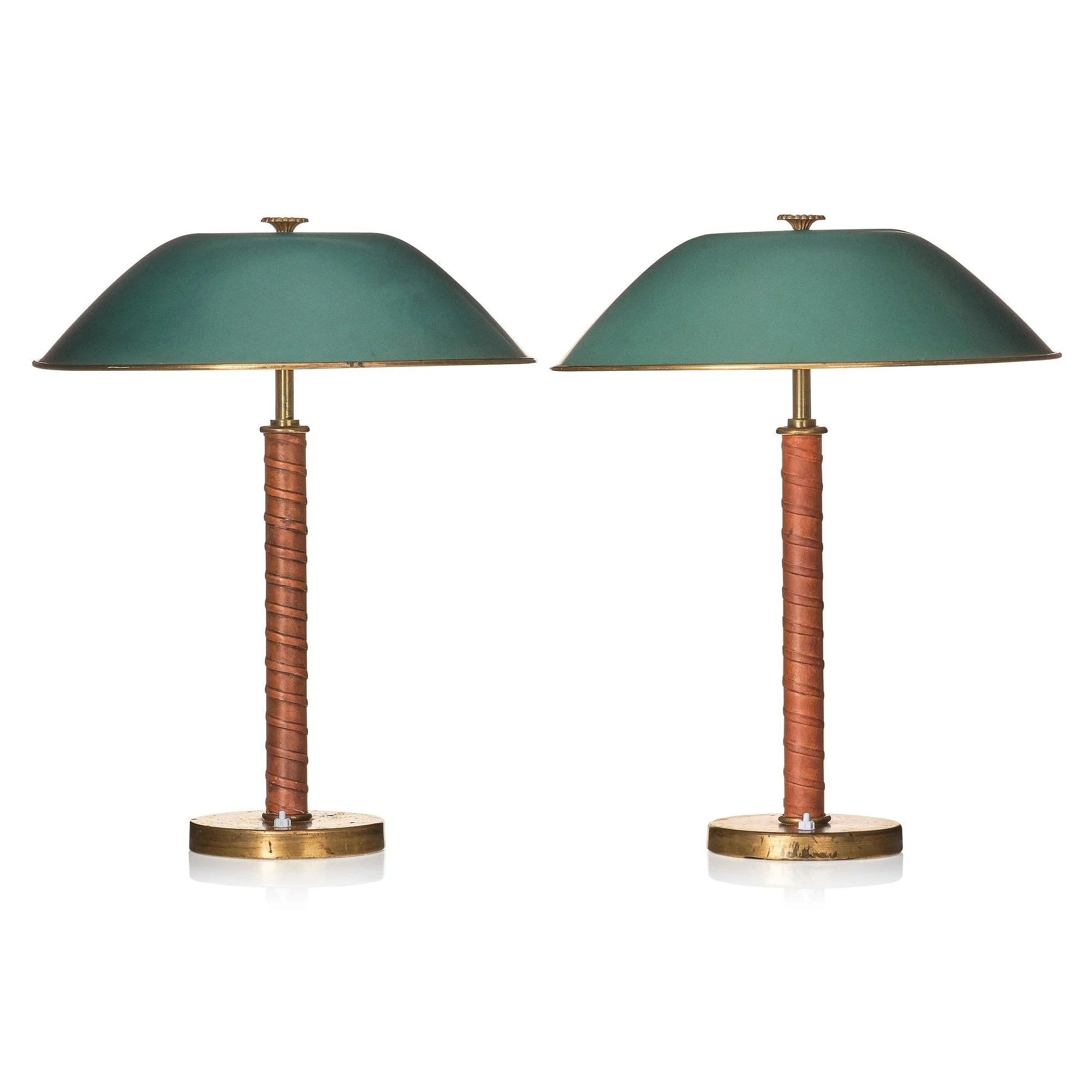 Bertil Brisborg, bordslampor 1 par, modell "30595", Nordiska Kompaniet, 1940-tal. — Bukowskis