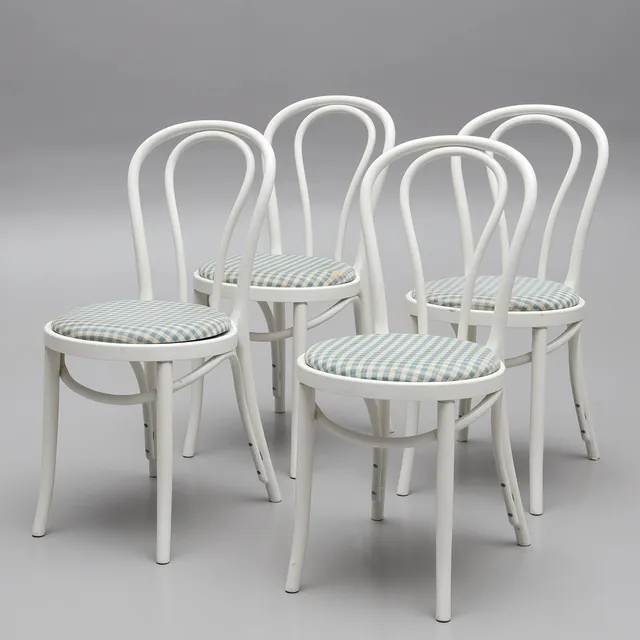 GILLIS LUNDGREN. Stolar, 4 st, plast, ''Öglan'', Ikea.