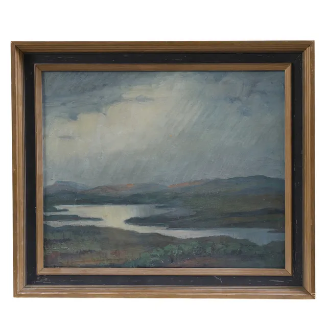 SVANTE KEDE. "Fjällandskap Frostviken", olja på duk, signerad.