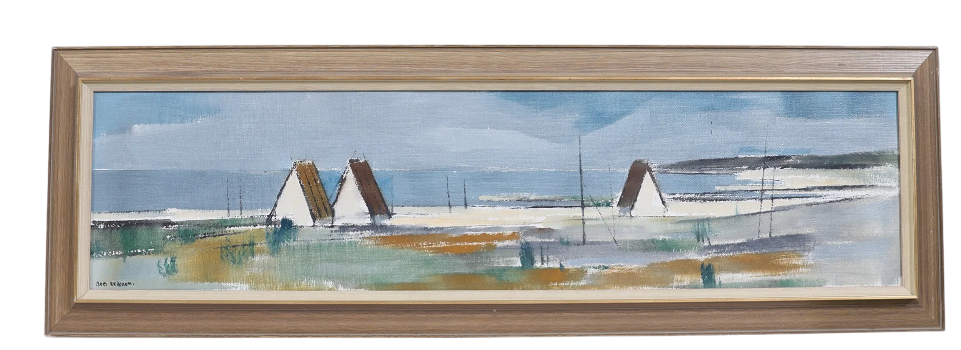 AXEL ERIKSSON. "Gotlands kust", olja på duk, signerad. — Paintings — Gomér & Andersson Nyköping