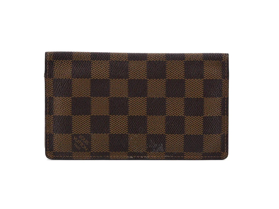 PLÅNBOK, LOUIS VUITTON, Damier Ebene, 3st kontokortsfack, sedel, 10x16x1cm, — Accessoarer/Plånböcker — Kaplans