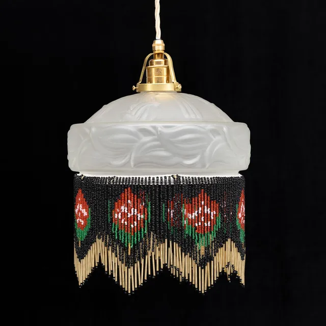 TAKLAMPA, glas, 1900-talets första hälft.