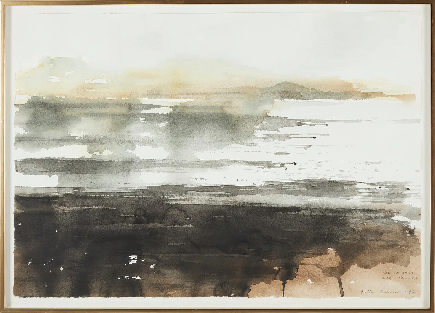 PETTER PETTERSSON (F. 1941). "Isle of skye", signerad och daterad -87, akvarell. — Paintings — Stockholms Auktionsverk Magasin 5
