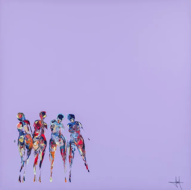 Untitled. Signed monogram. Acrylic on canvas. 120×130 cm.