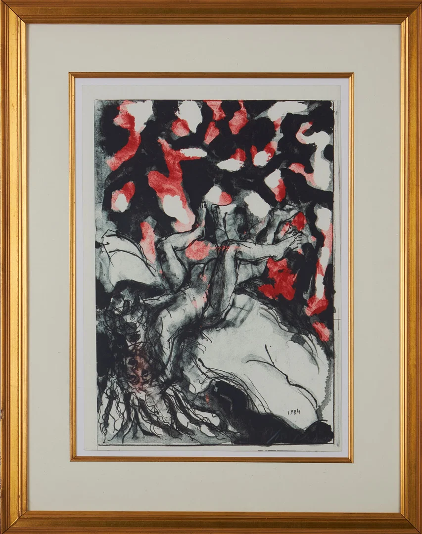 PETER DAHL. Älskande par, 1984, signerad och numrerad Peter Dahl. — Engravings & Prints — Stockholms Auktionsverk Magasin 5