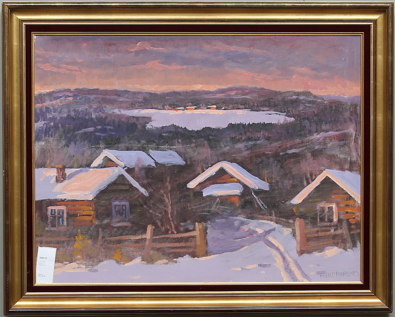 FOLKE PARS. Olja på duk, signerad och daterad -83. — Paintings — Gomér & Andersson Linköping