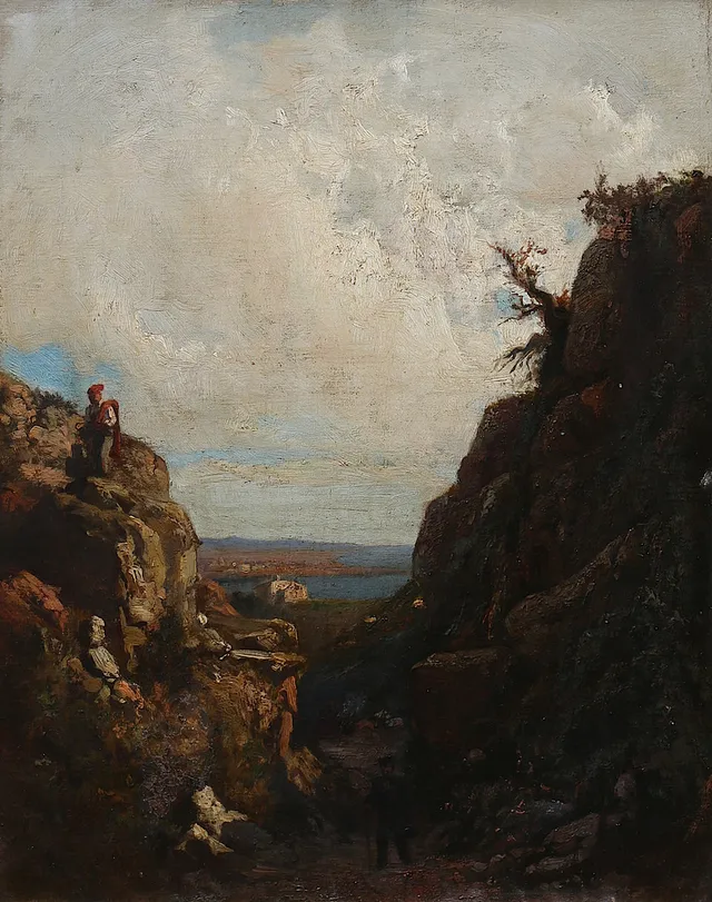 ATTRIBUTED TO RAMÓN MARTÍ ALSINA. Landscape.