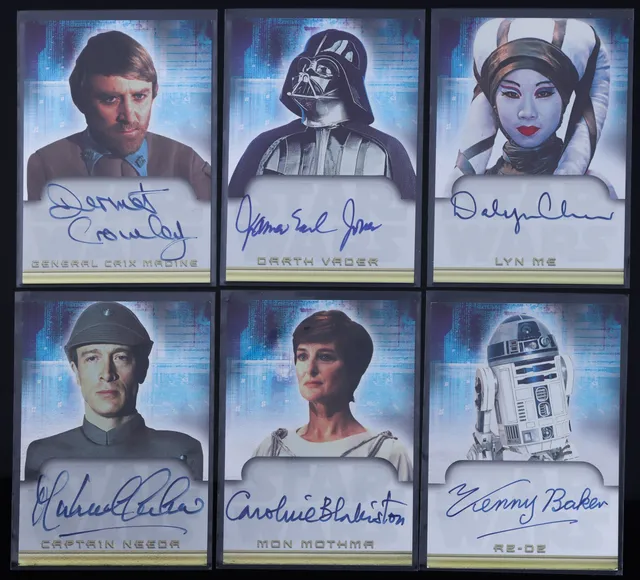 Star Wars. Topps. Signerede samlekort (36)